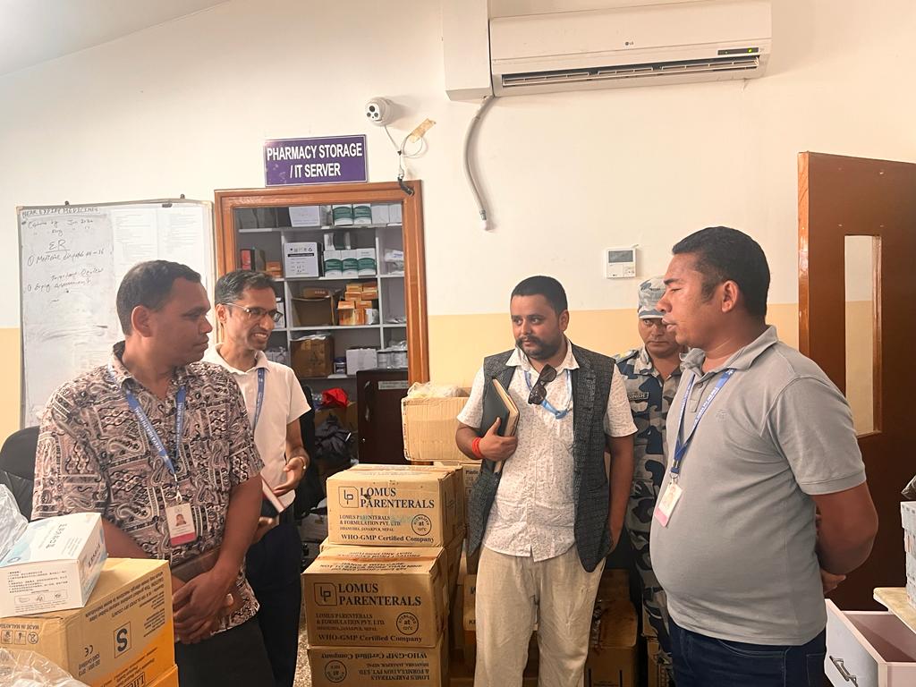 अछाम जिल्लामा रहेको बयलपाटा अस्पतालको अवलोकन तथा भ्रमण